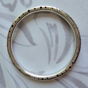 Elegant Silver Bangle Bracelet